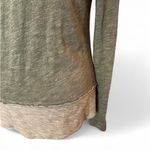 Free People Beach olive Green Long Sleeve cowl neck Pullover Photo 5