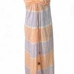 Gypsy M Dress Maxi Long Sleeveless Tank Silk Peace Charm Swim Cover-up Women's Photo 5