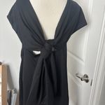 COS NWOT  Black A-line Dress Tie Back Small Photo 2
