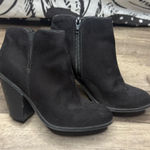 Banana Republic  Womens Boots Size 6 Black Suede Side Zipper Slip On Ankle Bootie Photo 0