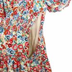 J.Crew NWT  Floral Farmers Market Ladybug Print Midi Tiered Dress Size 0 | XS Photo 7