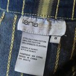 Size M//Vintage 90s Denim Jacket with Neon Green Stripes Size M Photo 3