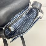 Fossil Tremont Leather Small Flap Crossbody Bag Handbag Black Western Boho Rodeo Photo 9