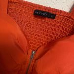 Love Culture Orange Zip Up Tank Top Photo 1