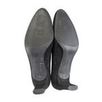 Stuart Weitzman  Black Suede Leather Pumps Heels Size 9.5M‎ Classic Shoes Photo 6