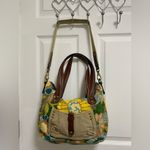 Fossil  Vintage Floral  Canvas Tote Bag with Brown Accents Photo 4