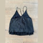 Free People  one I love black tiered ruffle tank top cami Photo 2