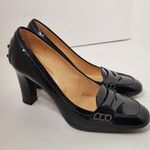 Tod's Black Patent Leather 'Jodie' Penny Loafer Pumps 8 Photo 3