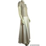 Vintage Y2K Bari Jay Champaign Maxi Dress Gown lace bodice full skirt size 11 Photo 6