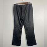 St. John Collection  by Marie Grey black leather wide leg pants READ size 14 Photo 3