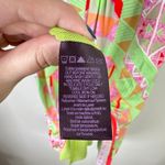 Hale Bob Jersey Tank Dress Cabana Green Pink Beaded Summer Pool Beach Medium Photo 7