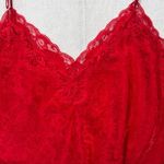 Victoria's Secret  Chemise Slip Dress Red Lace Gold Label Women's L Vintage Y2K Photo 3