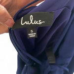 Lulus  Women’s Dress Mini Small Love Poem Blue Lace Photo 2