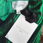 Tuckernuck  | Pomander Place Emerald Crinkle Lurex Lillith Dress Photo 9