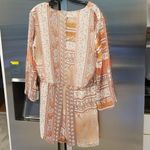 BCBGeneration ππ Paisley Floral Lace-Trimmed Romper Large L NWT Photo 8