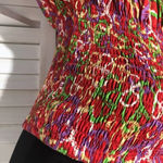 Vintage Y2K Red Peace Sign Halter Mini Dress Photo 4