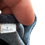 Gap  Blue‎ Cotton Dress with Belt Photo 4