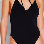 Seafolly New.  black one piece. Retails $197. Size 8 Photo 0