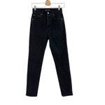 Aritzia Denim Forum The Yoko High Rise Slim Jeans High Waisted Black Size 25 Photo 2