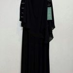 MSK Black Formal Rhinestone Sleeve Jumpsuit Sz L NWT Size L Photo 1