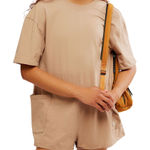 FP Movement by Free People Hot Shot Tee Roper in Mocha Latte sz M NWT Tan Size M Photo 0