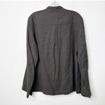 Eileen Fisher NWT | Brown Transitional Twill Linen Blend Top Jacket Sz. Large Photo 3