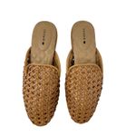 Birdies The Phoebe Woven Mule Flats Rattan Faux Leather Tan Size US 5.5 Photo 1