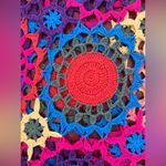 Handmade crochet Colorful Crochet Dress Red Photo 4