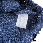 Umgee  Navy and White Knit Sweater Photo 2