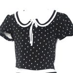 Hot Topic Black & White Moon Girls Collar Top and Skirt Size XS/S Photo 3
