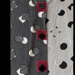 Ali Miles Womens M Tunic Blouse Top Geometric Lagenlook Black Size M Photo 3