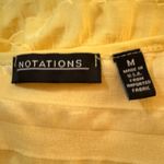 Notations  size medium yellow ruffle top Photo 5