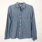 Outback Red  Anchor Print 100% Cotton Button Down Shirt Size XS Photo 0