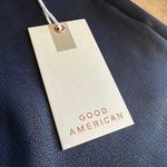 Good American NWT Ink Blue Better Than Faux Leather Leggings Photo 3