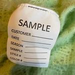 For Love & Lemons  Crochet Crop Top Eyelash Knit Lime Green Funky NEW Size Small Photo 6