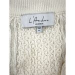 L'Academie L’Academie - miles Cable Pullover Sweater in White Photo 1