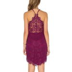 Free People  Intimately She Got It Dahlia Purple Lace Slip Bodycon Dress Small Photo 1