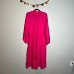 ASOS NWT Lola May trapeze tiered maxi dress with tie neck in hot pink Photo 1