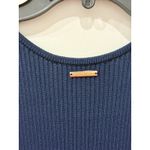 Michael Kors MICHAEL  Sleeveless Belted Rib Midi Tank Sweater Dress Dark Blue XXS Photo 3