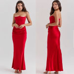 House Of CB HOUSE‎ OF CB size M D-DD 'Persephone' Scarlet Strapless Corset Maxi Dress NWOT Photo 14