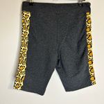 Disney  Animal Kingdom Gray Shorts with Yellow Leopard Print Size Medium Photo 2