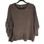 kim rogers Womens Perfectly Soft Long Sleeve Top Brown 2X Photo 0