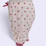 Vintage Y2k Women's Printed Heart PJ Shorts with Lace Trims Sizes S Pink Photo 1
