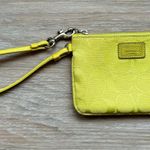 Coach Lime Green Small Wristlet Bag Photo 0