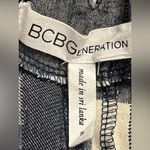 BCBGeneration  blue and white lace up back flannel Photo 2