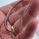 Boutique Sterling silver half bar etched bolero clasp bracelet Photo 3