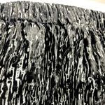 H&M Black Velvet Striped Pattern Off Shoulder 3/4 Sleeve Cropped Blouse Top Sz 6 Photo 4