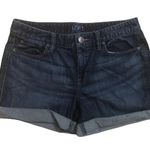 Loft Ann Taylor denim front and back pockets roll shorts Photo 0