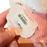 Fuzzy‎ Babba NWT Slipper Socks Pink Reindeer Snowflake Women’s Faux Fur Non Slip Photo 3