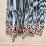 Natural Life  Tiered bohemian Tiered Blue Stripe Dress size Medium Photo 5